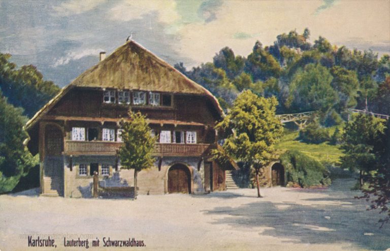 Auch ein Schwarzwaldhaus gab es in Karlsruhe