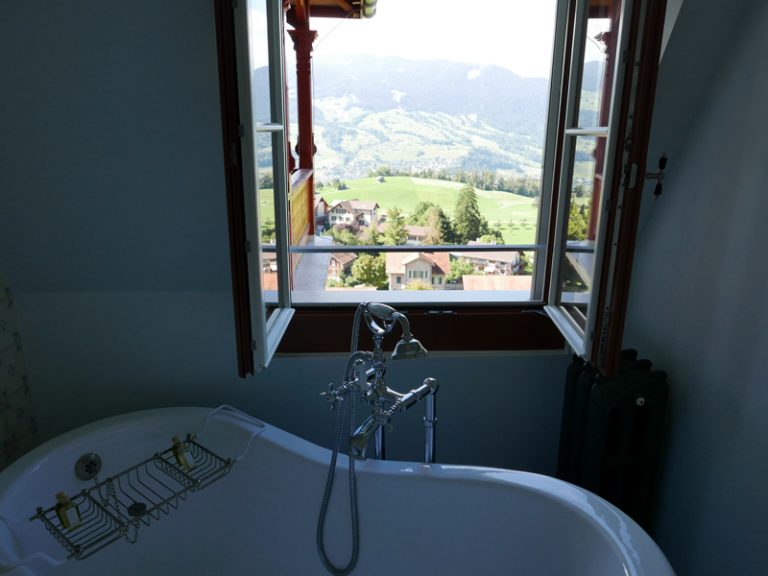 Blick von der Badewanne...
