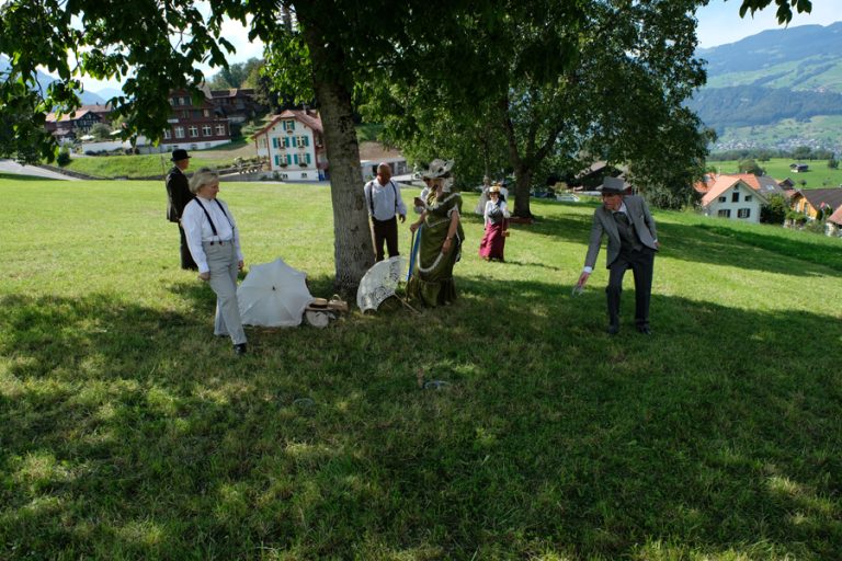 Beim nachmittäglichen Kricket