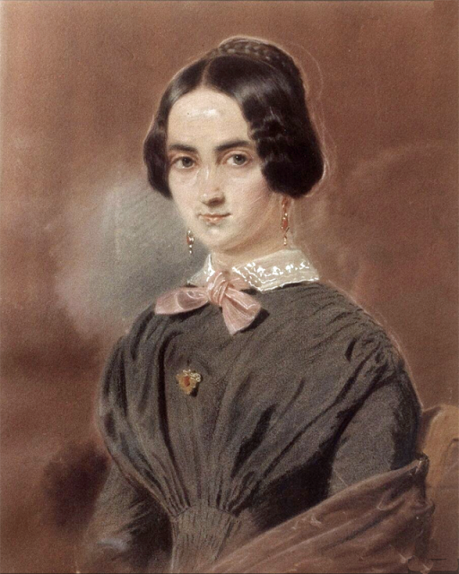 Brautbild Emilie Fontane gezeichnet