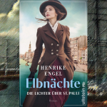 vorschau buch elbnächte mit cover, hintergrund hamburg hafen gemalt