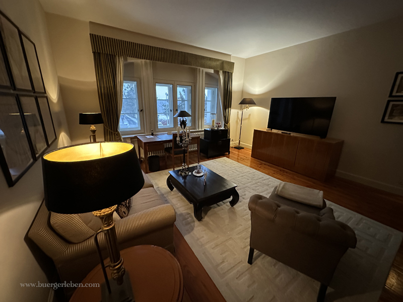 Blick in Wohnzimmer (Juniorsuite deluxe)